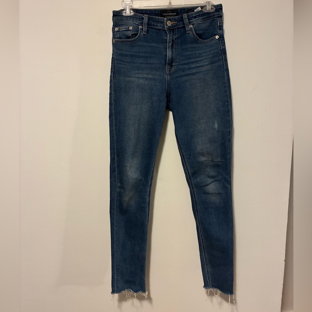 Lucky Brand Women's Dark Blue Skinny Jeans